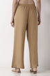 Black Viscose Lycra Relaxed Palazzos image number 5