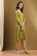 Burnt Orange Solid Regular Fit Straight Kurta image number 4