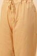 Khaki Cotton Straight Kurta Narrow Palazzo Suit Set image number 3