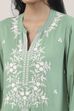 Pink Viscose Floral Embroidered Straight Suit Set image number 1