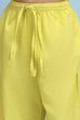 Lime Green Cotton Embroidered Anarkali Suit Set image number 2