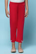 Fuchsia Cotton Lycra Regular Fit Capri image number 4