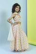 Multi-Colored Printed Blouse & Palazzo Set image number 5