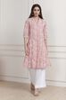 Blue Cotton Printed Straight Kurta image number 5