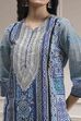 Brown Cotton Printed Straight Suit Set image number 1
