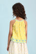 Yellow & White Floral Printed Top image number 3