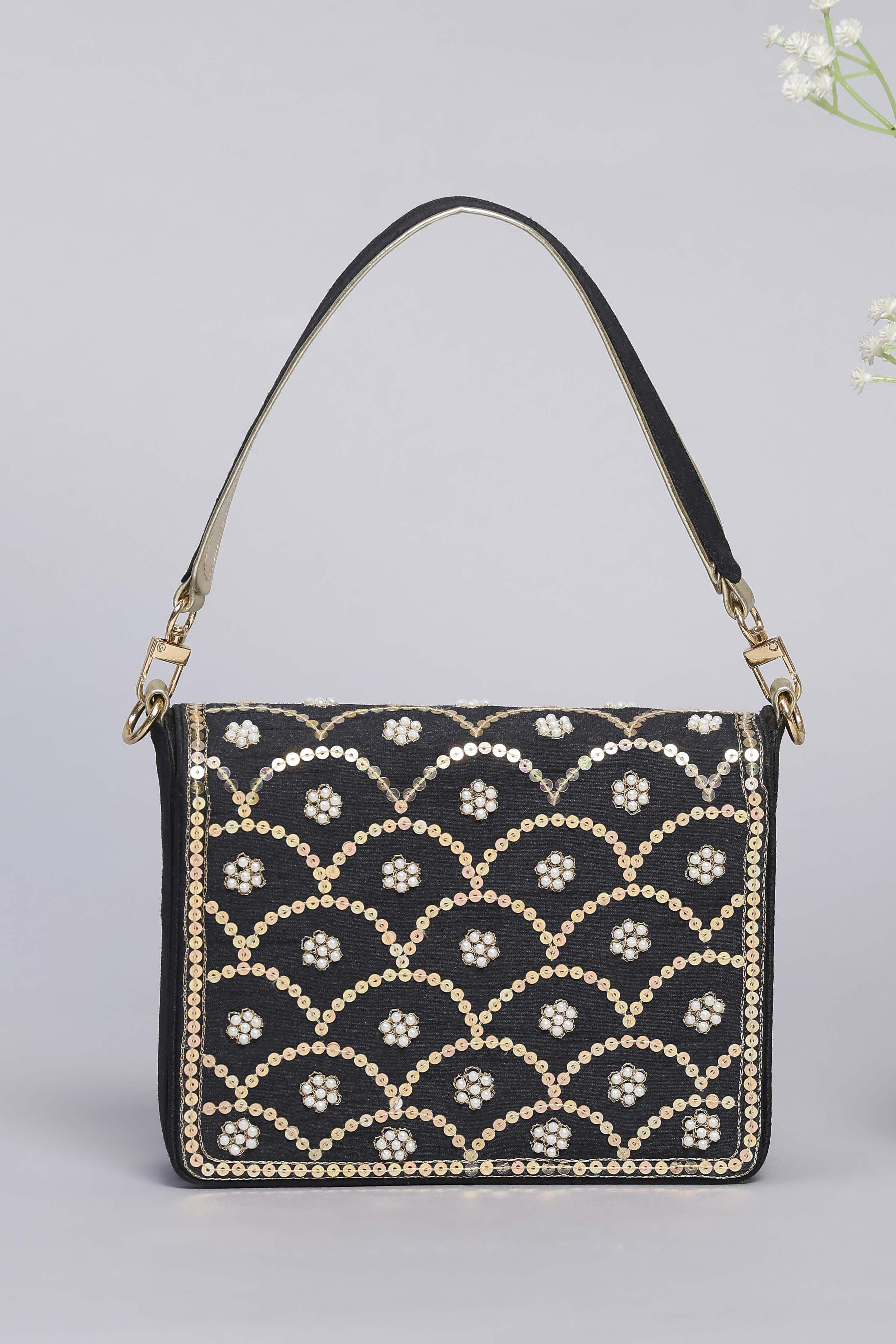 Black Polycotton Clutch image number 2