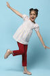 Fuchsia Cotton Lycra Regular Fit Capri image number 0