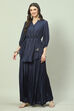 Navy LIVA Co-ord Set image number 0