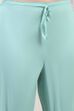 Sea Green Cotton Straight Kurta Pants Suit Set image number 2