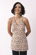 Beige Cotton All-Over Floral Tie-Up Back Kurti image number 5
