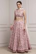Ivory Polyester Printed Regular Lehenga Set image number 3