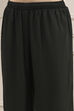 Charcoal Black Printed Gathered Suit Set image number 2