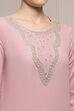 Blue Cotton Solid Straight Kurta image number 1