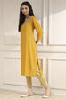 Red Solid Straight Kurta image number 2