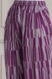 Purple Printed Straight Suit Set image number 2
