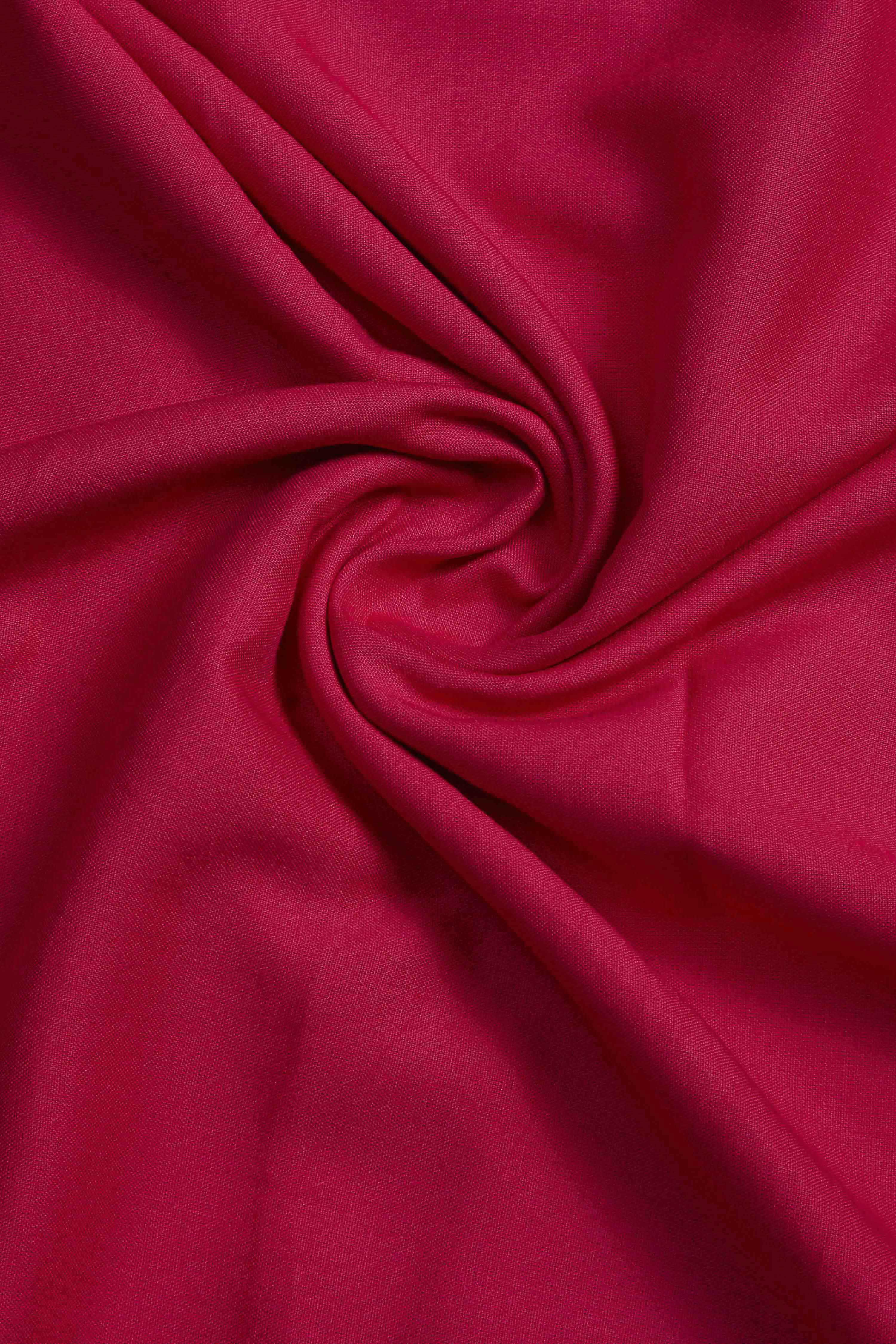 Pink Organza Rajasthani Print Unstitched Suit Set image number 2