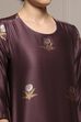 Red Chanderi Printed Straight Suit Set image number 1