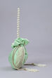 Green Fabric Floral Embellished Potli image number 4