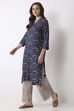 Grey Cotton Straight Palazzos image number 0