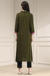 Indigo Blue Printed Straight Kurta image number 3