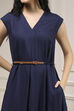 Navy Blue Viscose Rayon Asymmetric Dyed Jumpsuit image number 1