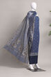 Green Cotton Jamdani Unstitched Suit Set image number 4