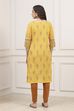 Green Cotton Straight Printed Kurta image number 3