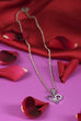 Silver Plated Brass Heart-Shaped Pendant Necklace image number 0