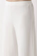 Black Viscose Lycra Relaxed Palazzos image number 1