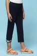 Fuchsia Cotton Lycra Regular Fit Capri image number 3