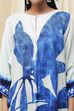 Indigo Blue and White Straight Co-ord Set image number 1