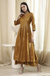 Lavender Cotton Layered Anarkali Dress image number 2