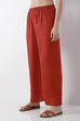 Green Solid Straight Palazzos image number 2