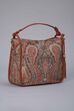 Tan Brown PU Structured Hobo Bag image number 3