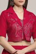 Fuchsia Viscose Rayon Kalidar Lehenga Set image number 1
