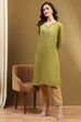 Burnt Orange Solid Regular Fit Straight Kurta image number 0