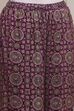 Purple Satin Solid Kaftan-Style Kurta Set image number 2