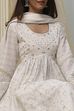 Onion Pink Cotton Printed Anarkali Suit Set image number 1