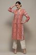 Blush Pink Viscose Straight Kurta