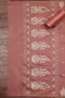 Light Blue Cotton Jamdani Unstitched Suit Set image number 3