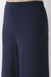 Black Viscose Lycra Relaxed Palazzos image number 1