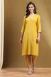 Electric Blue Solid Straight Kurta image number 5