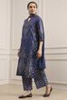 Red Cotton Printed Straight Suit Set image number 3