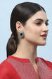 Navy Kundan Festive Studs image number 1