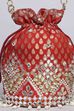 Red Polycotton Potli image number 1