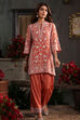 Earthy Blue Chanderi Embroidered Straight Suit Set image number 6