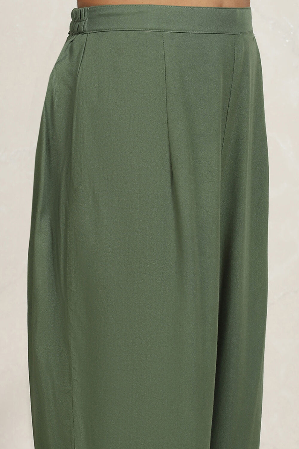Green Velvet Digital Print Unstitched Suit Set image number 3