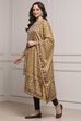 Beige Printed Winter Stole image number 2