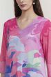 Green Abstract Printed Straight Suit Set image number 1